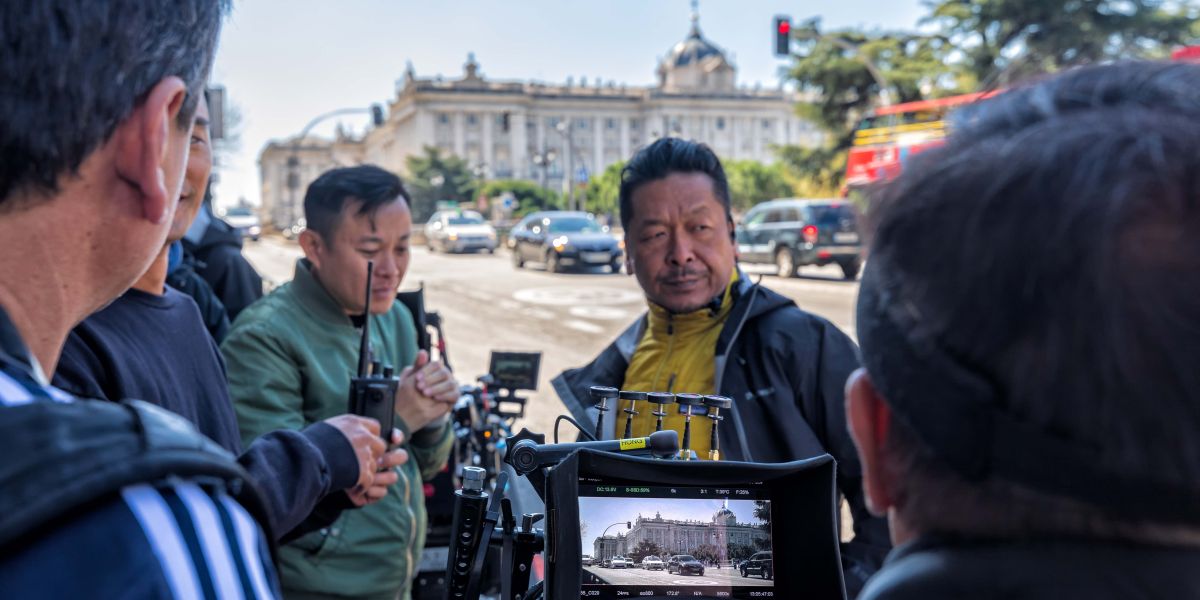 Grabación de la película "Line Walker 2" en el Palacio Real