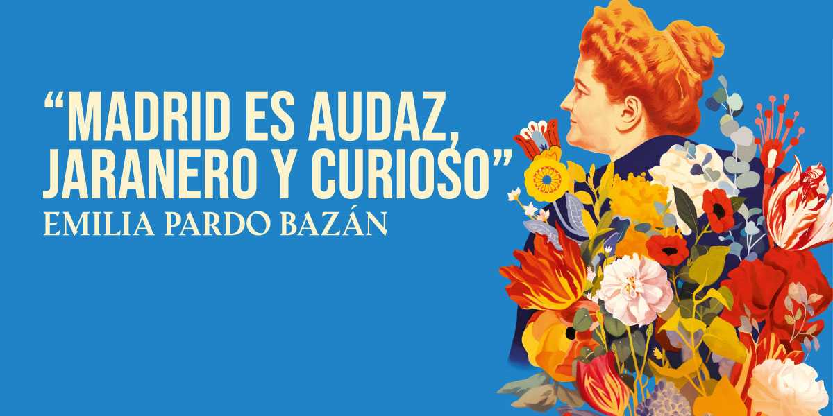 Cartel del centenario Emilia Pardo Bazán