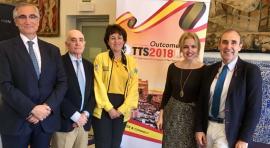 Presentación de la edición número 27 del congreso TTS (Transplantation Society) con la participación de Valentín Cuerva-Mons, presidente de la Sociedad Española de Trasplantes, José María Morales, Vice-chair y presidente del comité local del Congreso TTS,  Isabel Casado, subdirectora de SAMUR y Protección Civil, Beatriz Domínguez-Gil, directora de la Organización Nacional de Trasplantes (ONT) y miembro del Council de la TTS, y Amado Andrés, presidente de la Sociedad Madrileña de Trasplantes. 