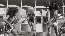 Exposición: El Pintor de canciones. Eva Rock fue una de las grandes sorpresas. Un grupo salmantino con nombre de mujer. Vivían en Fresno Alandilla, en una comuna con otros 15 jóvenes. Burgos 5 de julio de 1975. Pep Rigol.