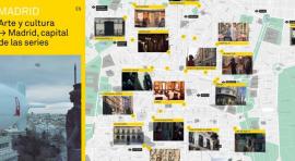 Folleto "Madrid, capital de series"