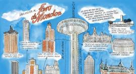 Exposición "M de ene. De paseo por Madrid". Ilustración de Silja Goetz.