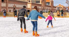 Pista de hielo de Matadero Madrid durante las anteriores Navidades