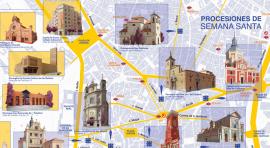 Mapa cultural ilustrado 'Semana Santa'