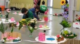 Jardines efímeros en la Sala de Bóvedas de la Casa de la Panadería