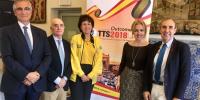 Presentación de la edición número 27 del congreso TTS (Transplantation Society) con la participación de Valentín Cuerva-Mons, presidente de la Sociedad Española de Trasplantes, José María Morales, Vice-chair y presidente del comité local del Congreso TTS,  Isabel Casado, subdirectora de SAMUR y Protección Civil, Beatriz Domínguez-Gil, directora de la Organización Nacional de Trasplantes (ONT) y miembro del Council de la TTS, y Amado Andrés, presidente de la Sociedad Madrileña de Trasplantes. 