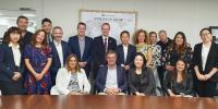 La delegación de Madrid con el Presidente de HanaTour