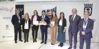 Almudena Maíllo en la entrega de los premios Madrid Acoge y Hermestur