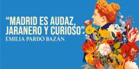 Cartel del centenario de Emilia Pardo Bazán
