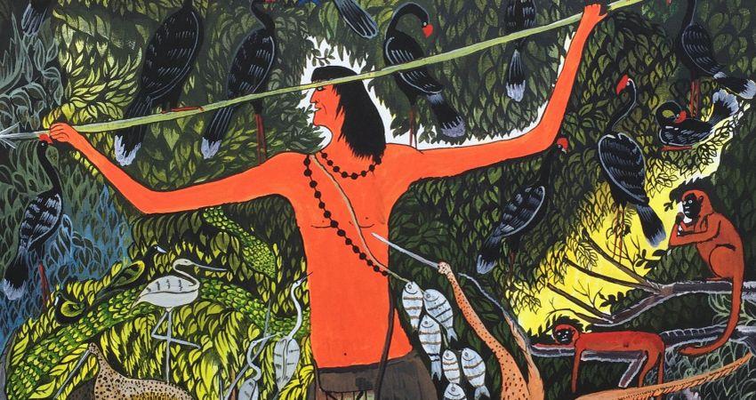 Wilberto Casanto, Escena de un cazador asháninka (2016). 