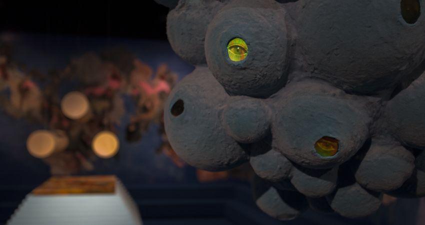 Tai Shani y Florence Peake. Wysing Arts Centre, Andromedan Sad Girl. Install Photos Wilf Speller