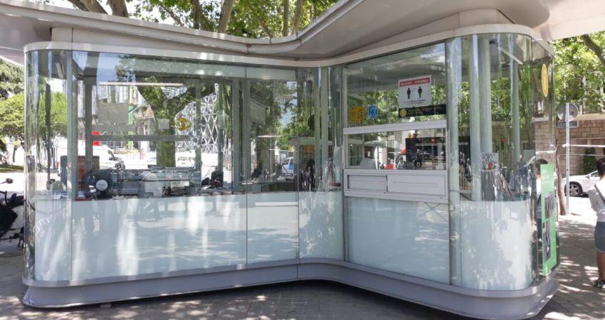 Punto de información turística del estadio Santiago Bernabéu