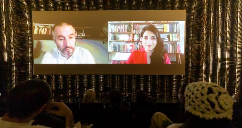 Cecilia Barrionuevo y James Lattimer, comisarios artísticos de Documenta Madrid.