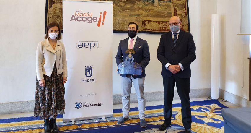 oberto Sobrino, ganador de la XII edición del Premio Madrid Acoge