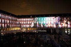 El primer viaje en "video mapping" por la historia de la Plaza Mayor
